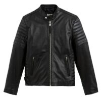 Blouson biker en cuir LC Joe Noir Schott