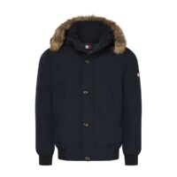 Blouson bomber à capuche Hampton Noir - Bleu Marine Tommy Hilfiger