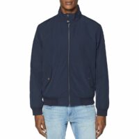 Blouson court Harrington en velours côtelé Bleu Marine Esprit