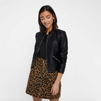 Blouson court col montant