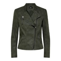 Blouson court fermeture zippée Vert Foncé Only