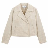 Blouson court pressionné Beige;Bleu Marine LA REDOUTE COLLECTIONS