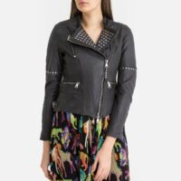 Blouson court zippé ALIX Noir OAKWOOD