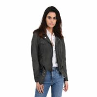 Blouson court zippée PLEASE Gris OAKWOOD