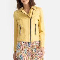 Blouson cuir de mouton FIDJI Jaune;Jaune Pâle;Noir OAKWOOD