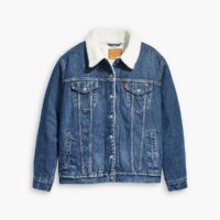 Blouson en jean Ex-Boyfriend Sherpa Trucker Rough And Tumble Levi's