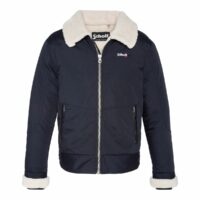 Blouson entièrement doublé sherpa Okla Bleu Marine Schott