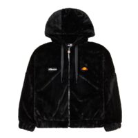 Blouson imitation fourrure zippé à capuche Noir Ellesse