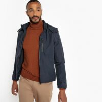 Blouson léger à capuche Bleu Marine LA REDOUTE COLLECTIONS