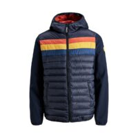 Blouson matelassé à capuche Jorblake Bleu Marine jack & jones