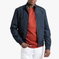 Blouson satiné col montant