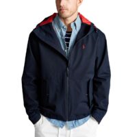 Blouson zippé à capuche Portland Bleu Marine Polo Ralph Lauren