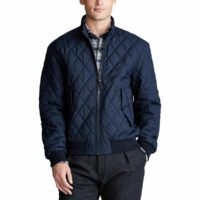 Blouson zippé col montant Baracuda Noir - Bleu Marine Polo Ralph Lauren