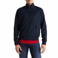 Blouson zippé col montant Harrington Bleu Marine Esprit