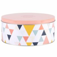 Boîte à cookies en métal motifs graphiques multicolores Maisons du Monde