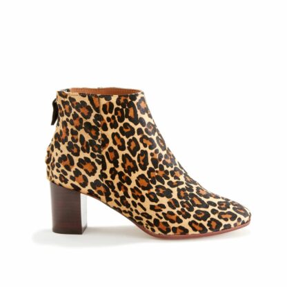 Boots à talon en cuir motif léopard ZOLEY Léopard ANONYMOUS COPENHAGEN