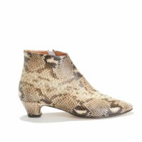 Boots à talon en cuir motif python KYRA SNAKE Python ANONYMOUS COPENHAGEN