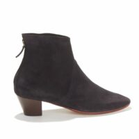 Boots à talon en cuir suédé LEAH SUEDE CALF Marine ANONYMOUS COPENHAGEN