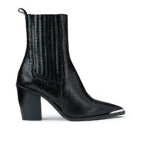 Boots cuir Basama Noir JONAK