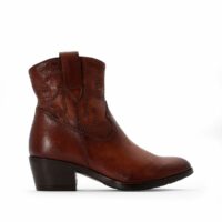 Boots cuir Dallas Noir ou Marron MJUS