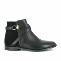 Boots cuir Dilling Noir JONAK