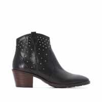 Boots cuir Huelma Noir Pikolinos