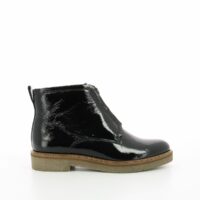 Boots cuir Oxfordzip Noir Verni Kickers