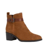 Boots cuir Pauletta Noir ou Cognac ou Bleu Marine tamaris