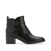 Boots cuir Pauletta Noir tamaris