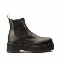 Boots cuir Ranie Noir JONAK