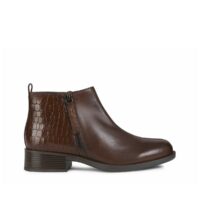 Boots cuir Resia Marron Geox