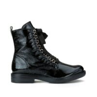 Boots cuir Vernis Noir MJUS