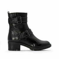 Boots cuir à boucles Misa Noir MJUS