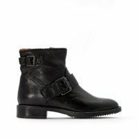 Boots cuir à boucles Zarko-Zorba Noir MJUS