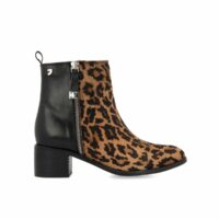 Boots cuir bi-matières Koyuk Léopard Gioseppo