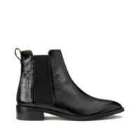 Boots cuir chelsea Domicio Noir JONAK