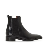 Boots cuir chelsea Domicio Noir JONAK