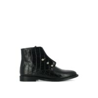 Boots cuir reptile Dhavlen Noir JONAK