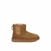 Boots en cuir Classic mini ugg rubber Noisette Ugg