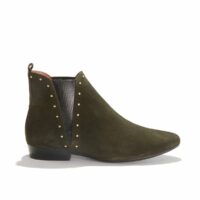 Boots en cuir RITA STUDS SUEDE CALF Vert ANONYMOUS COPENHAGEN