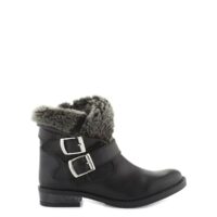 Boots motardes cuir Fatana Noir COSMOPARIS