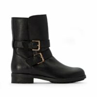 Boots moto cuir