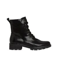 Boots talon plat Noir tamaris