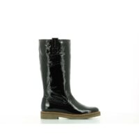 Bottes cuir Oxfordalier Noir Verni Kickers