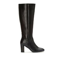 Bottes cuir à talon Mariana Marron Vero Moda