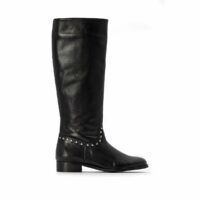 Bottes cuir zippées Noir LA REDOUTE COLLECTIONS