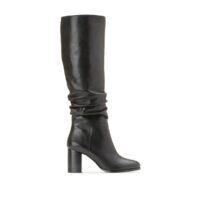 Bottes en cuir talon haut Noir LA REDOUTE COLLECTIONS