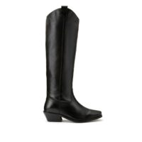 Bottes en cuir talon large Noir LA REDOUTE COLLECTIONS