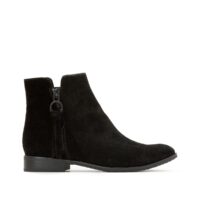 Bottines cuir Chelsea Bootie Noir Esprit