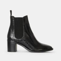 Bottines cuir à talon Paysona Noir MINELLI